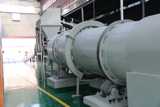 Rotary drum equipment installed in an industrial fertilizer production facility
